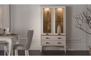 Двустворчатый шкаф витрина для посуды Andera (Андера) andr-13