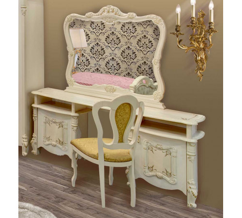 Туалетный столик с зеркалом Рафаэлла (беж)